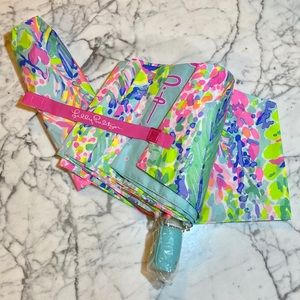Lilly Pulitzer Catch A Wave Travel Umbrella, New
